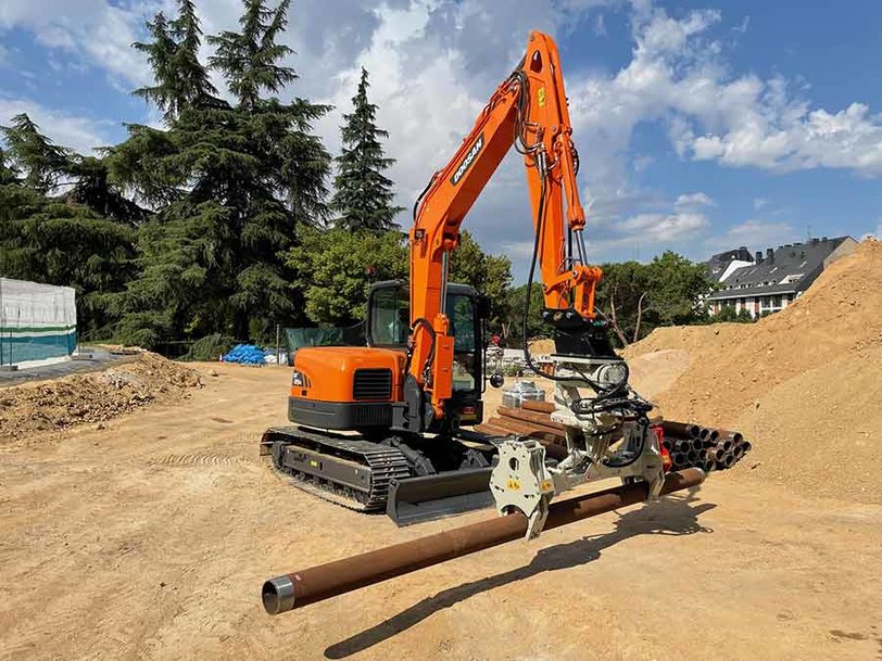 MINIEXCAVADORA DOOSAN DX85R-3, PARA TRABAJAR CON MAYOR SEGURIDAD